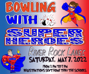 2022 Bowling with Superheroes Advertisement