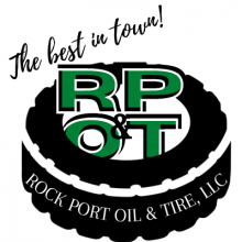 Rock Port Oil and Tire Logo